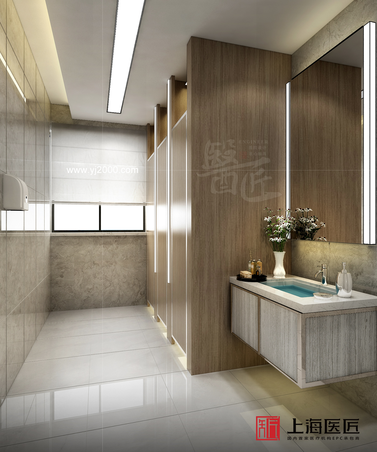 大連三里橋門診部洗手間設(shè)計(jì)